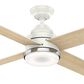 Hunter Daphne 54" Ceiling Fan with LED Light in Fresh White, , large