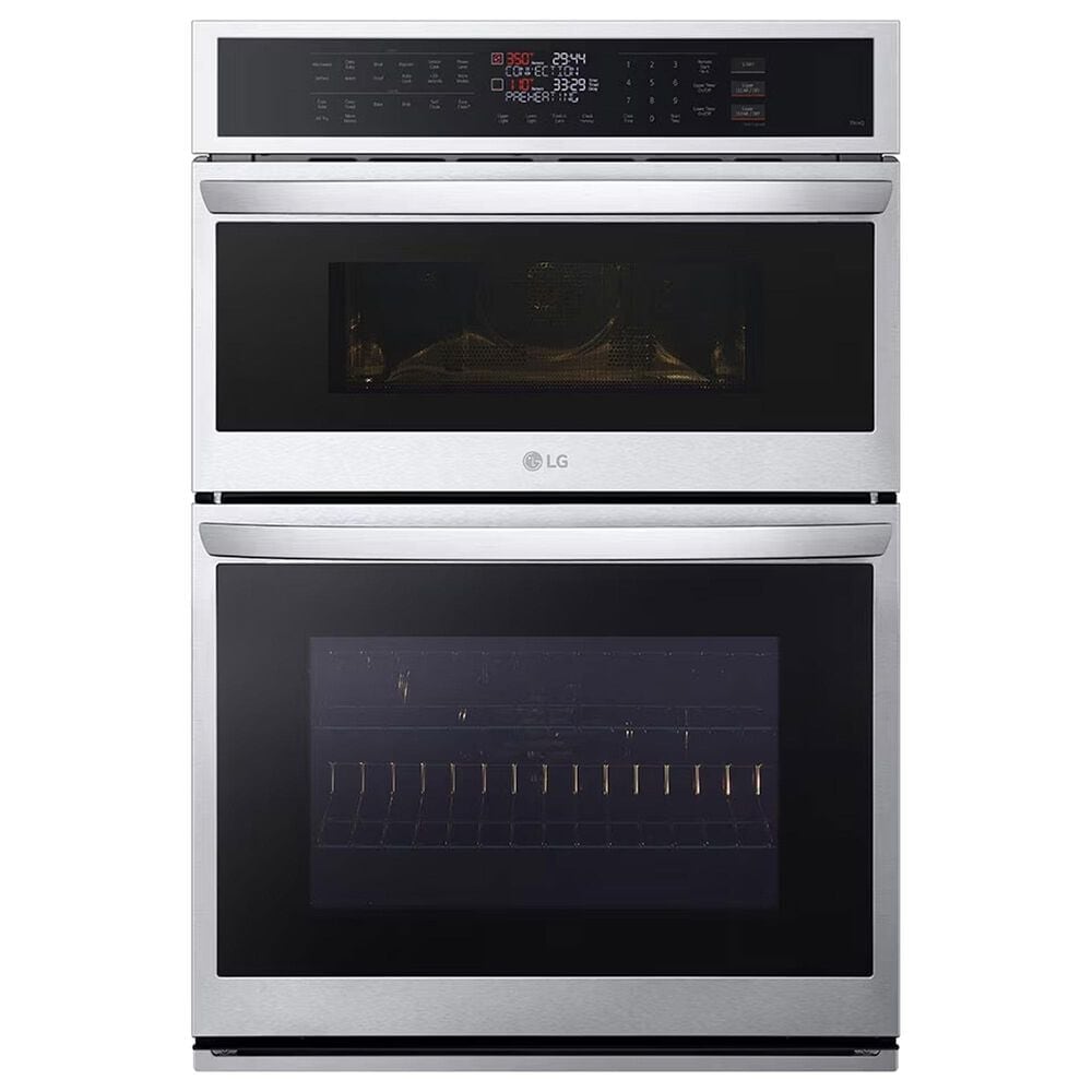 LG 6.4 cu. ft. Smart Combi Wall Oven with Fan Convection, Air Fry, PrintProof? Stainless Steel, , large