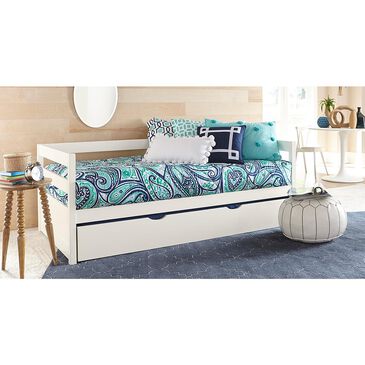 Richlands Furniture Caspian Daybed with Trundle in White, , large