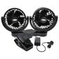 RoadPro 12-Volt Dual Fan With Mounting Clip, , large