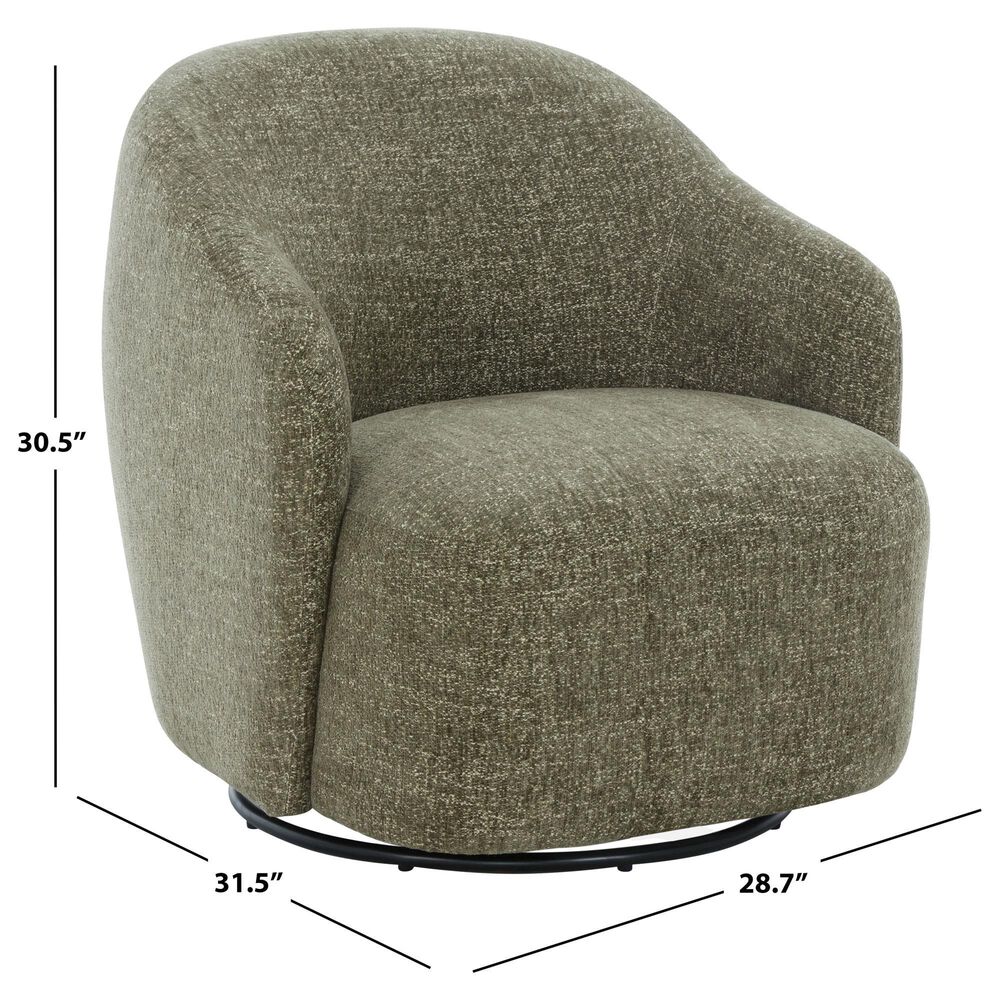 Safavieh Peitra Accent Chair in Olive Green, , large