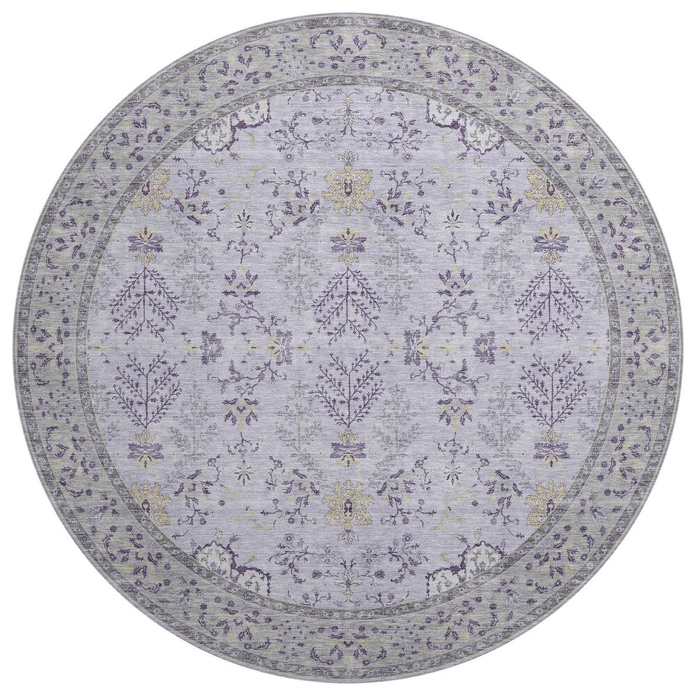 Dalyn Rug Company Hatay 8" Round Lavender Area Rug, , large