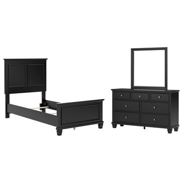 Signature Design by Ashley Lanolee 3-Piece Twin Bedroom Set in Black, , large