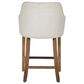 Valor Living Paloma 26" Counter Stool with Linen Upholstery in Medium Oak, , large