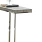 Crystal City Lucia Chairside End Table in Black Nickel and Gray, , large