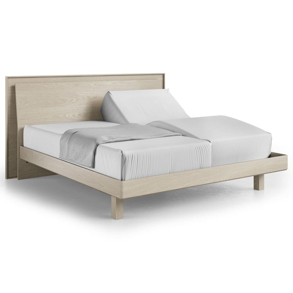 BDI Kara 4-Piece King Bedroom Set in Washed Oak, , large