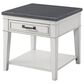 Martin Svensson Home Del Mar End Table in Antique White/Grey, , large