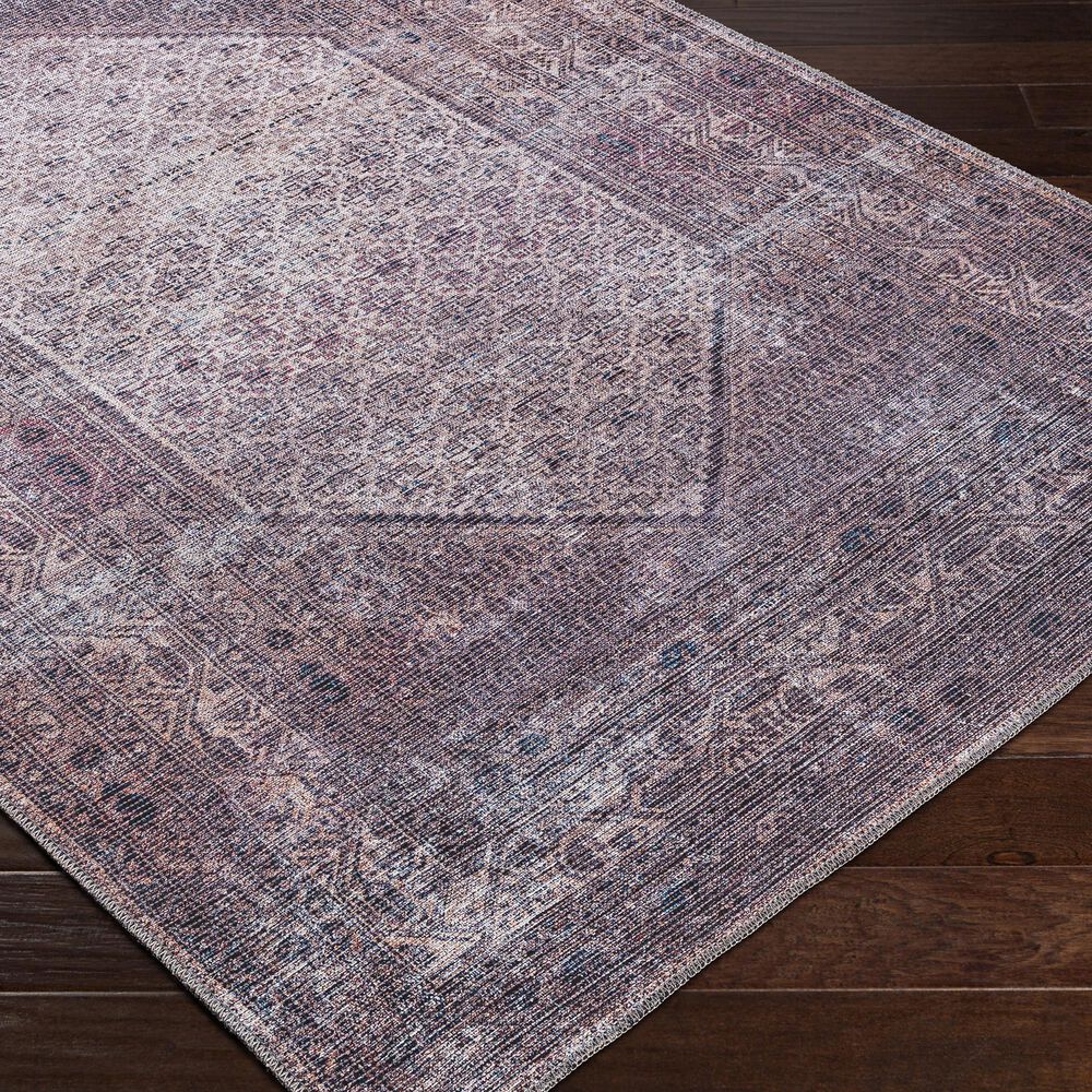 Surya Colin 7&#39;10&quot; x 10&#39;2&quot; Plum, Ink Blue, Dusty Pink and Cream Area Rug, , large