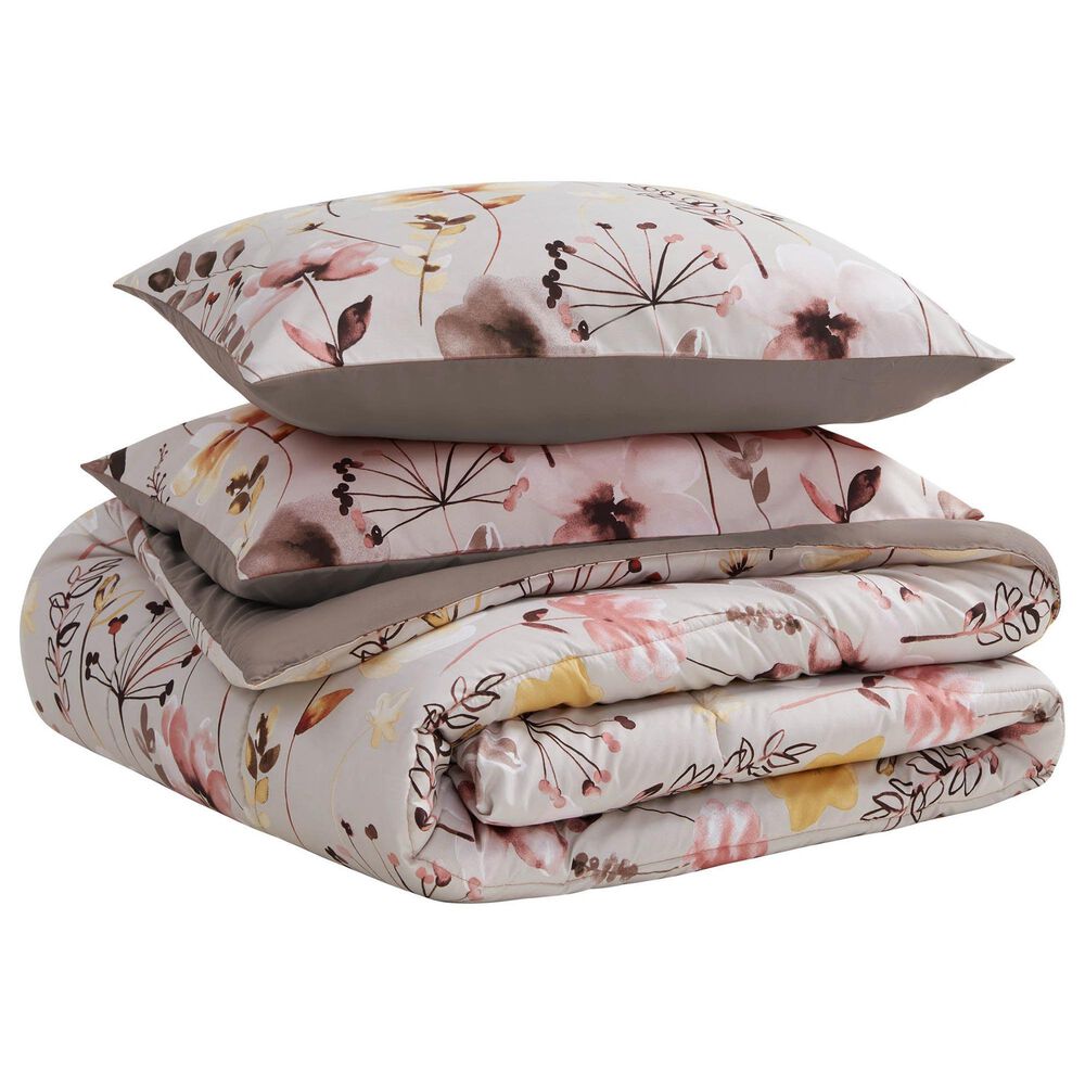BCP Home Zoa 4-Piece Full/Queen Comforter Set in Taupe, , large