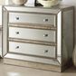 Linon Home Decor 3-Drawer Chest in Silver, , large