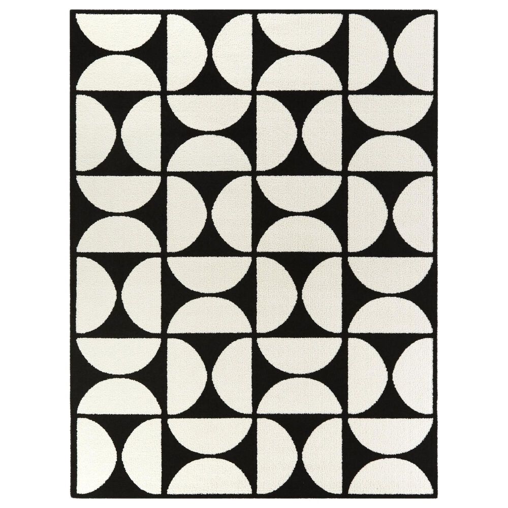 Balta Rugs Bartholdi 5"3" x 7" Black Area Rug, , large