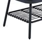 Hearth and Haven 4-Piece Patio Conversation Set with Gray Cushion in Black, , large