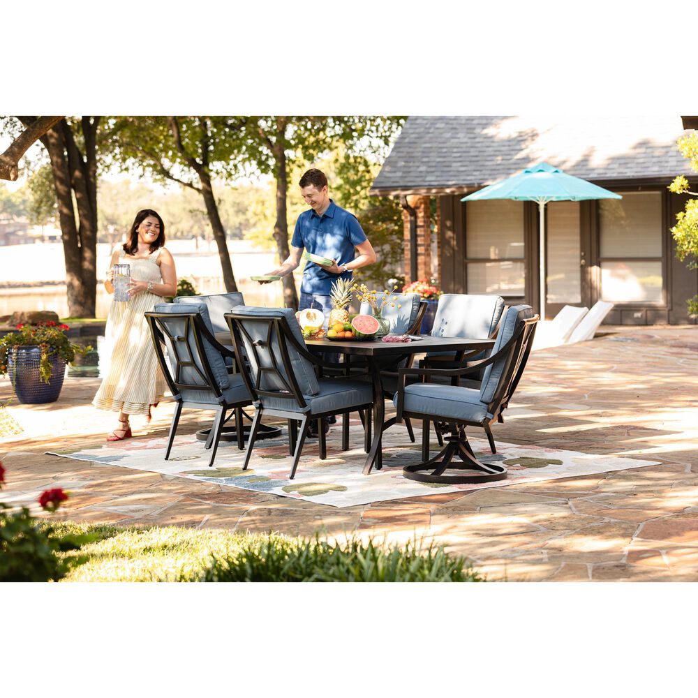 GatherCraft 7-Piece Dining Set in Splendor Denim, , large