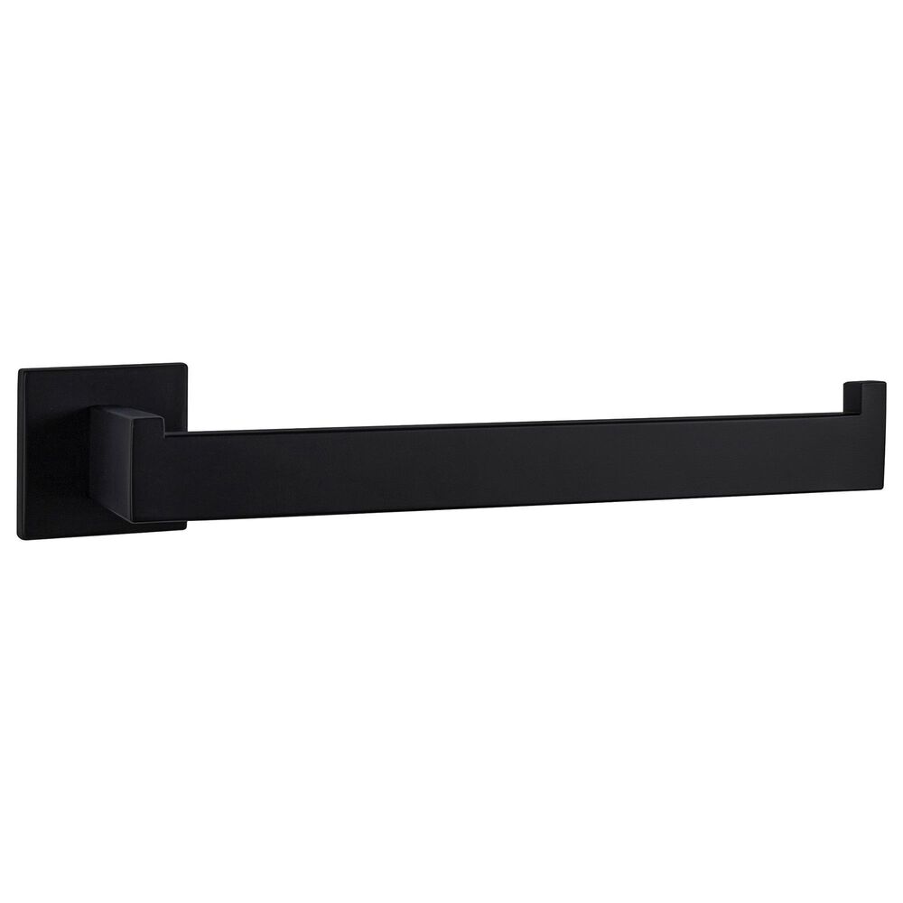 Lexora Home Bagno Lucido Towel Holder in Matte Black, , large