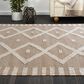 L&R Resources Geoblend Beige and Natural 10" x 14" Area Rug, , large