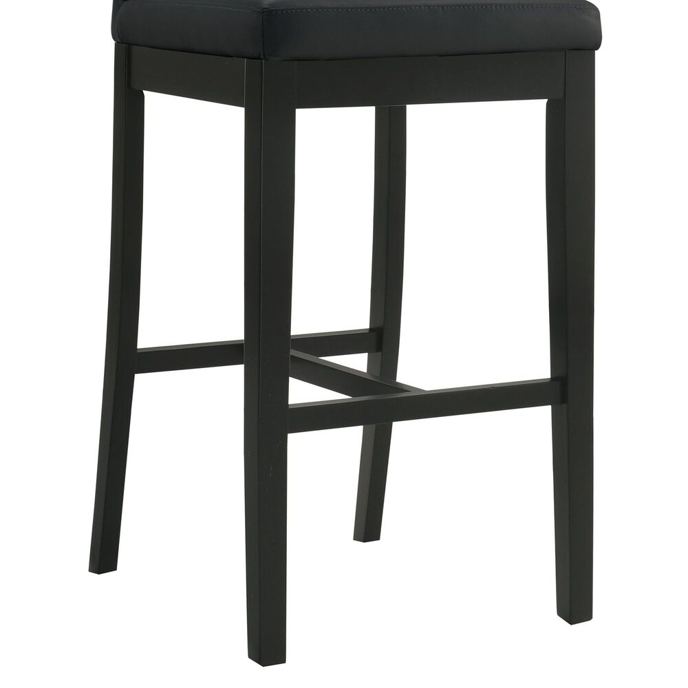 Armen Living Velena 30" Barstool in Black, , large