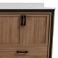 Lexora Home Ziva 84" Double Bathroom Vanity in Rustic Barnwood with 2 cm White Cultured Marble Top and Rectangular Sinks, , large