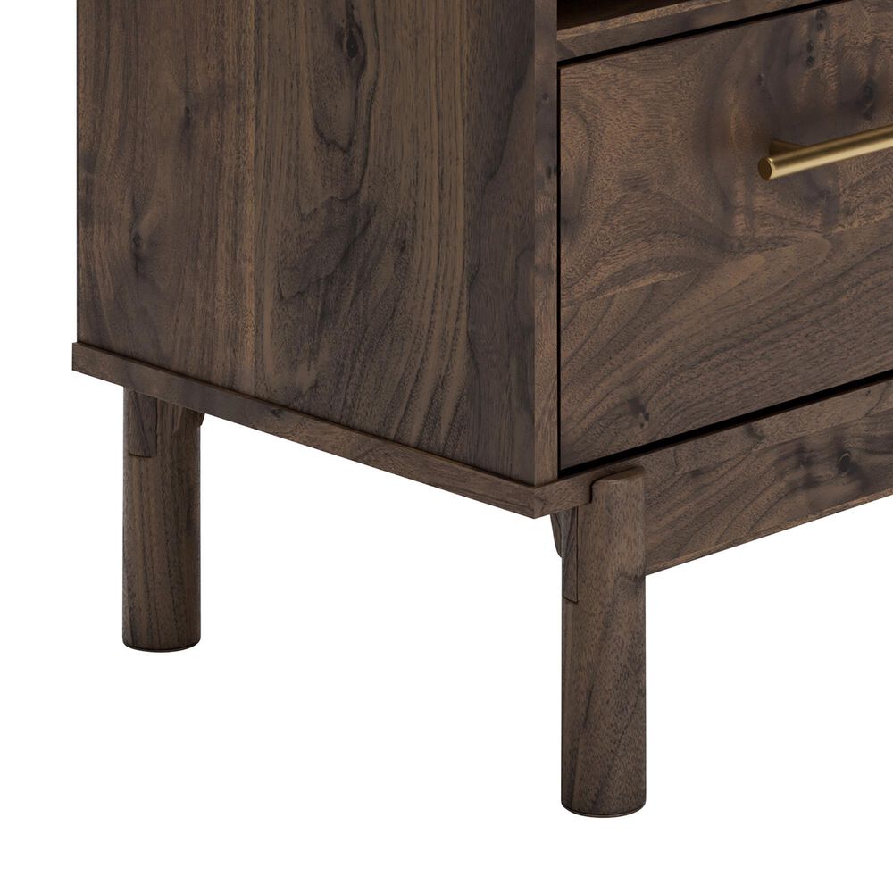Ashley Calverson 1-Drawer Nightstand in Mocha, , large