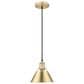 Golden Lighting Orwell 1-Light Small Pendant in Brushed Champagne Bronze, , large