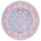 Safavieh Serapi Bohemian 6"7" Round Blue and Rust Area Rug, , large