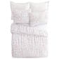 Peking Handicraft Iridescent Stars 2-Piece Full/Queen Comforter Set in White, Pink, Aqua and Golden, , large