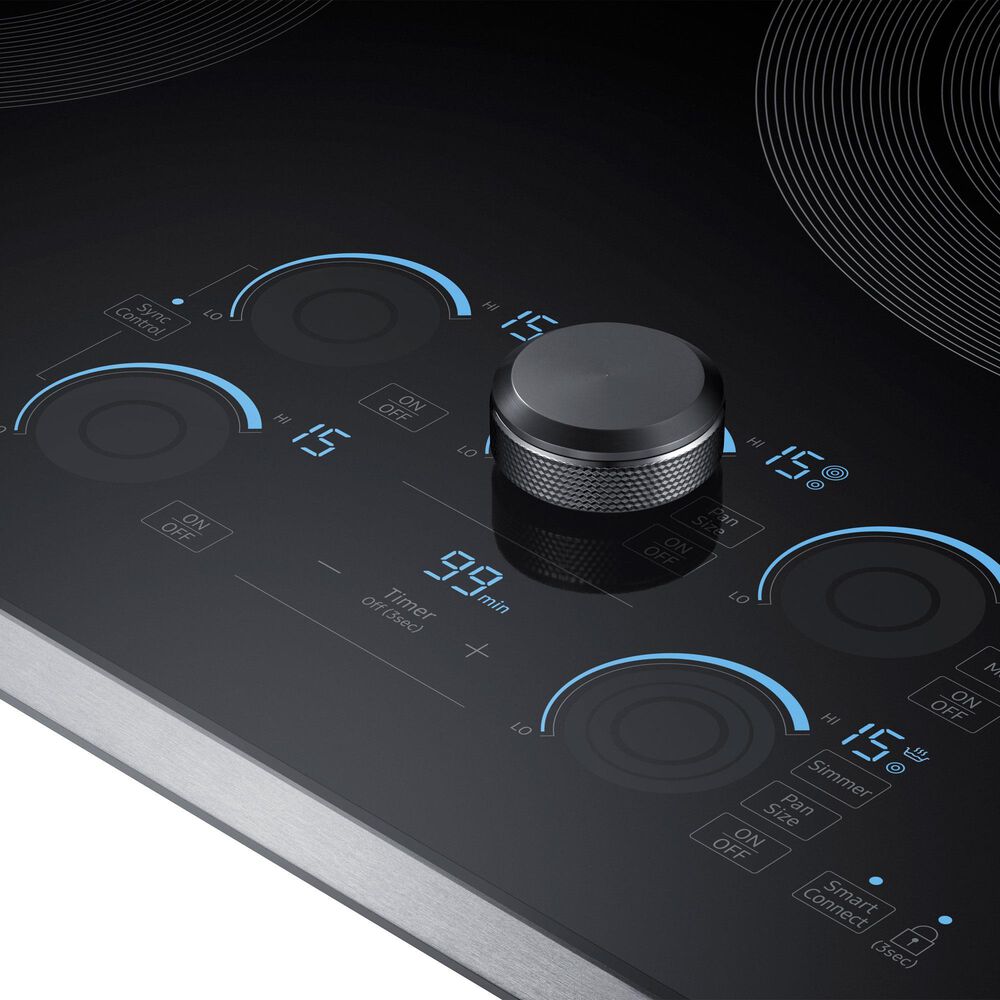 Samsung 2-Piece Kitchen Package with Bespoke 30" Combination Wall Oven and 36" Electric Cooktop in Stainless Steel, , large