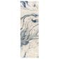 Surya Kavita 3" x 10" Navy, Denim, Gray and Light Beige Runner, , large