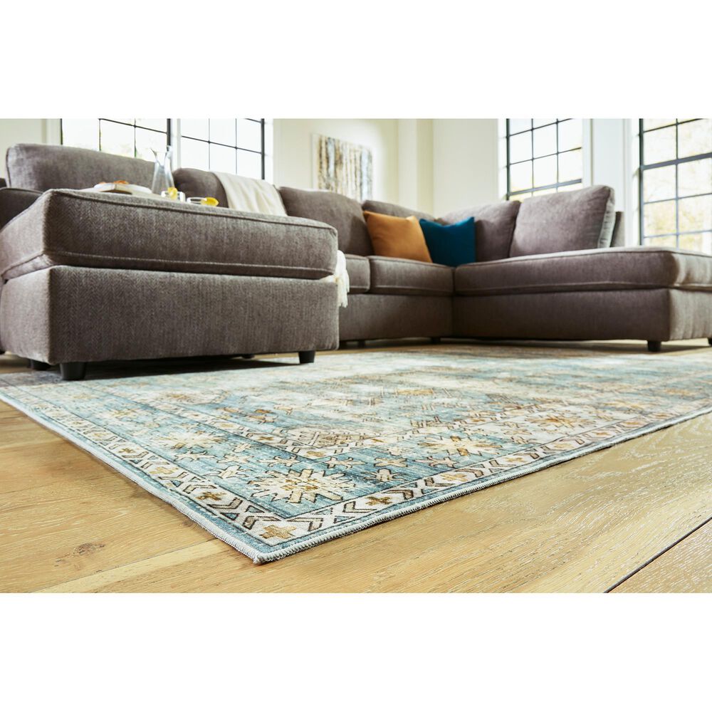 Ashley Harwins 5&#39;1&quot; x 7&#39; Multicolor Area Rug, , large