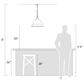 Golden Lighting Rebel 2-Light Pendant in Matte Black, , large