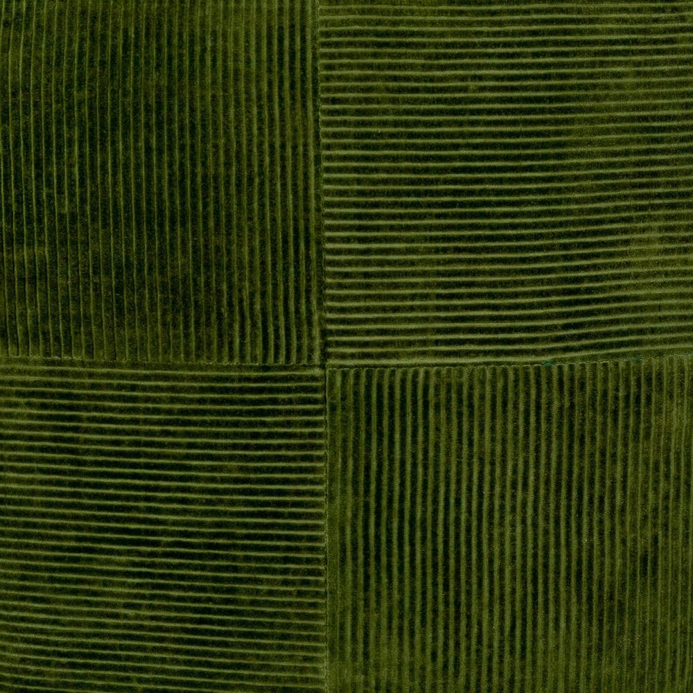 Surya Corduroy Quarters 18" Square Throw Pillow in Olive, , large