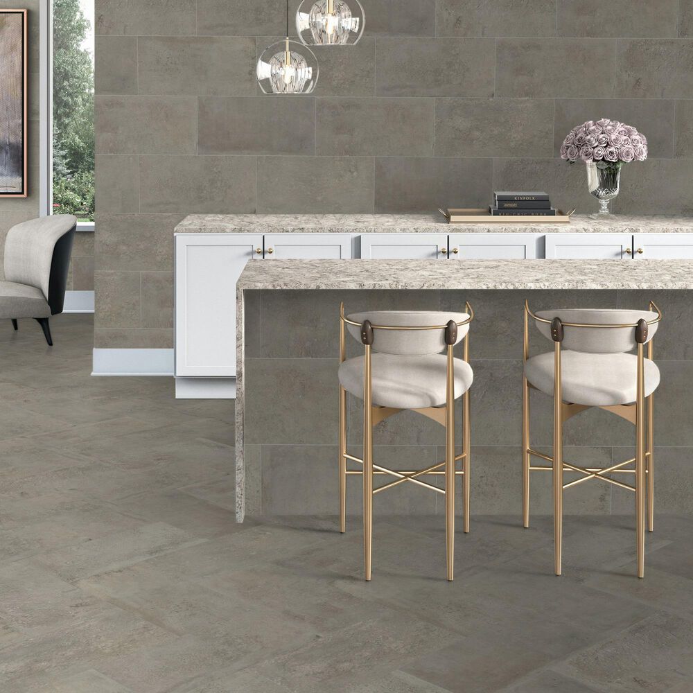 Dal-Tile Rekindle Medium Grey 12&#39;&#39; x 24&#39;&#39; Porcelain Tile, , large