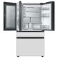 Samsung Bespoke 23 Cu. Ft. 4-Door Counter Depth French Door Refrigerator with Charcoal Glass Family Hub Panel Included  - Additional Panels Sold Separately, , large