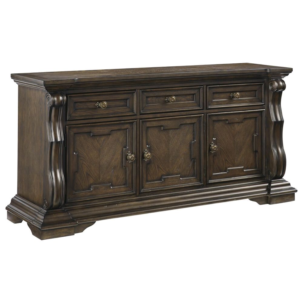 Millenium Maylee Dining Buffet with Hutch in Dark Brown, , large