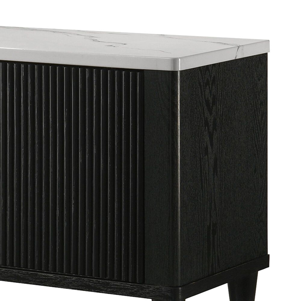 Crown Mark Britany 79" TV Stand in Black, , large