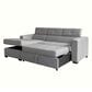 Tuscany Grove Gigi 2-Piece Left Facing Chaise with Pullout Sofa in Bates Platinum, , large