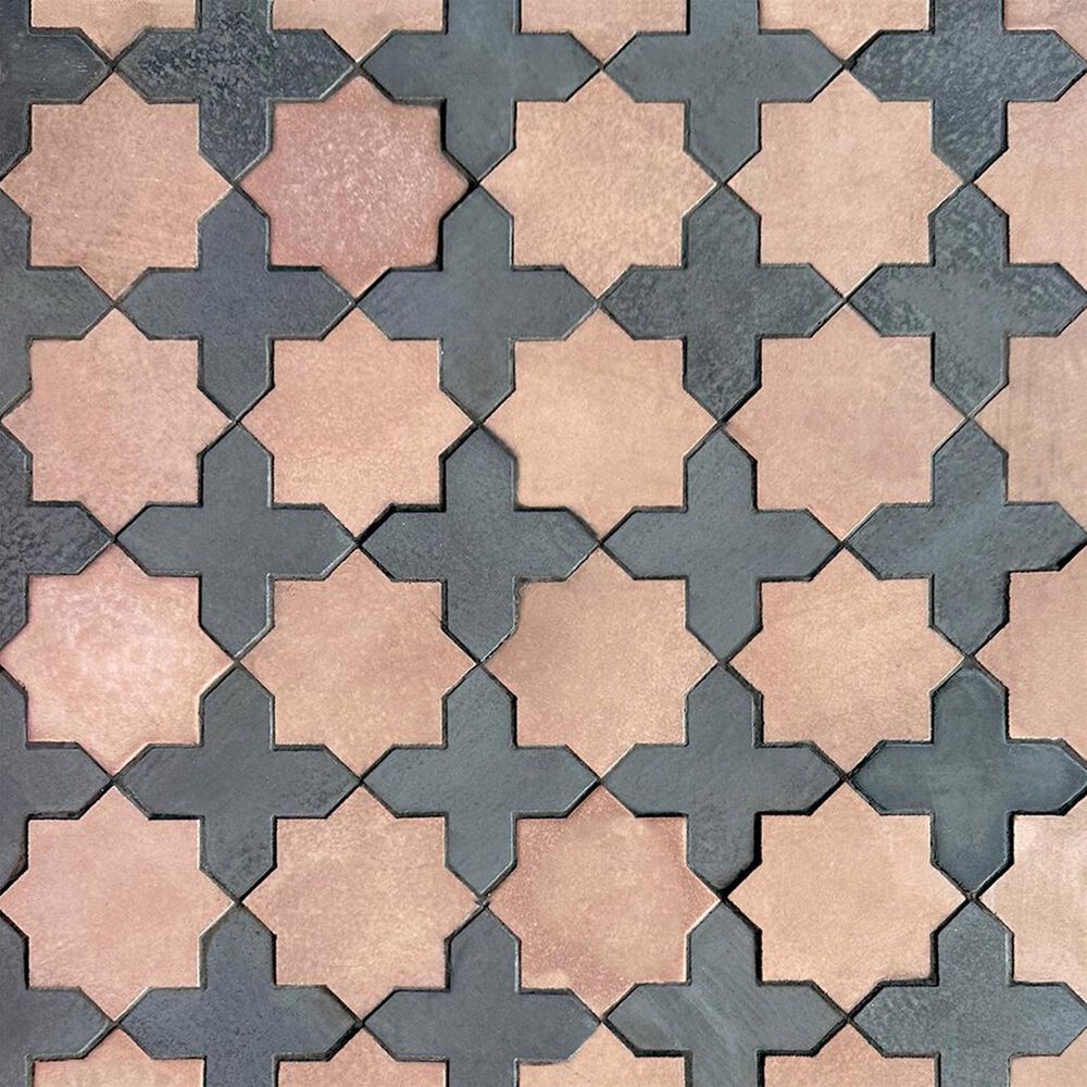 Soho Studio Alpana Mara 10.51" x 10.51" Cement and Lava Stone Mosaic Sheet, , large