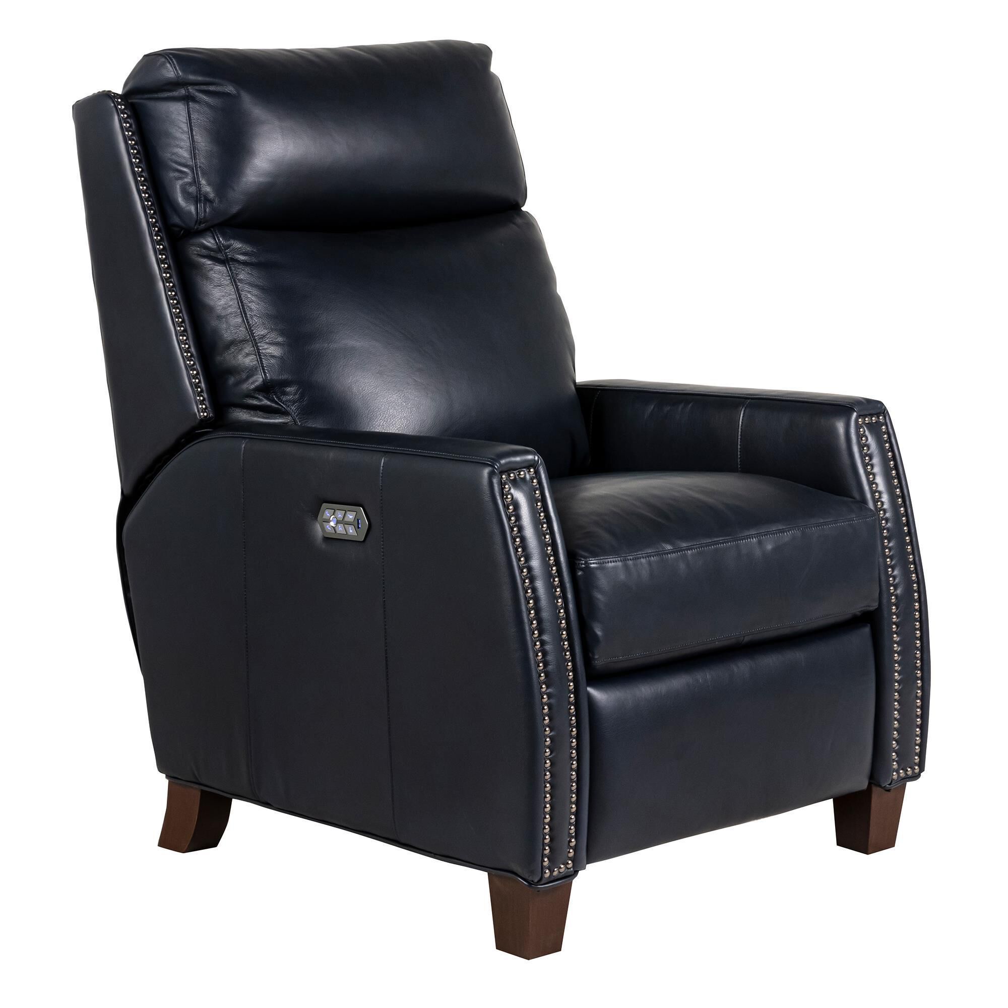 Barcalounger Anaheim Leather Power Recliner with Power Headrest