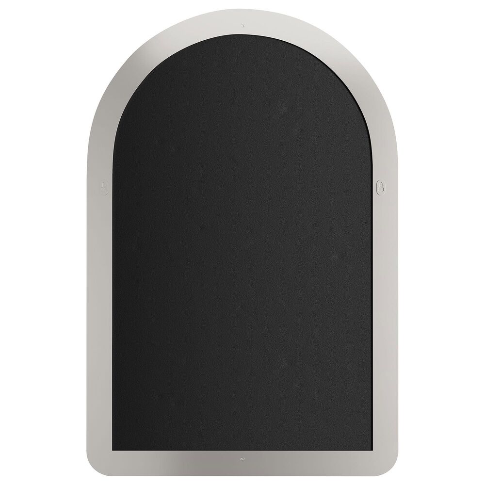 James Martin Rohe 24&quot; Arched Mirror in Satin Nickel, , large