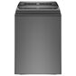 Whirlpool 4.8 Cu. Ft. Top Load Washer and 7.4 Cu. Ft. Electric Dryer Laundry Pair in Chrome Shadow, , large