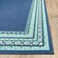 Oriental Weavers Meridian Navy and Green 1"10" x 2"10" Indoor/Outdoor Area Rug, , large