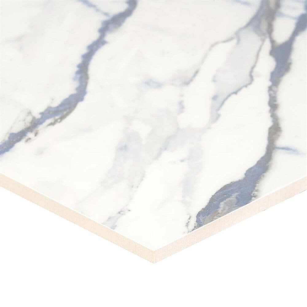 Soho Studio Calacatta Azul 12&quot; x 24&quot; Matte Porcelain Tile, , large