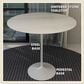 Leisuremod LeisureMod Verve Collection Modern Bar Height Table White Base with 48 Round Marble White Sintered Stone Top, , large