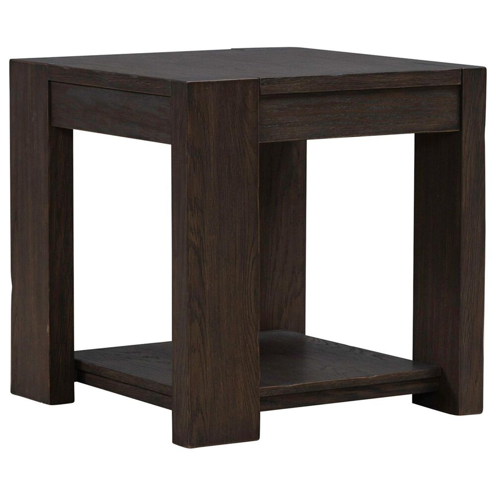 Belle Furnishings Lennox Hill Square End Table in Bark, , large