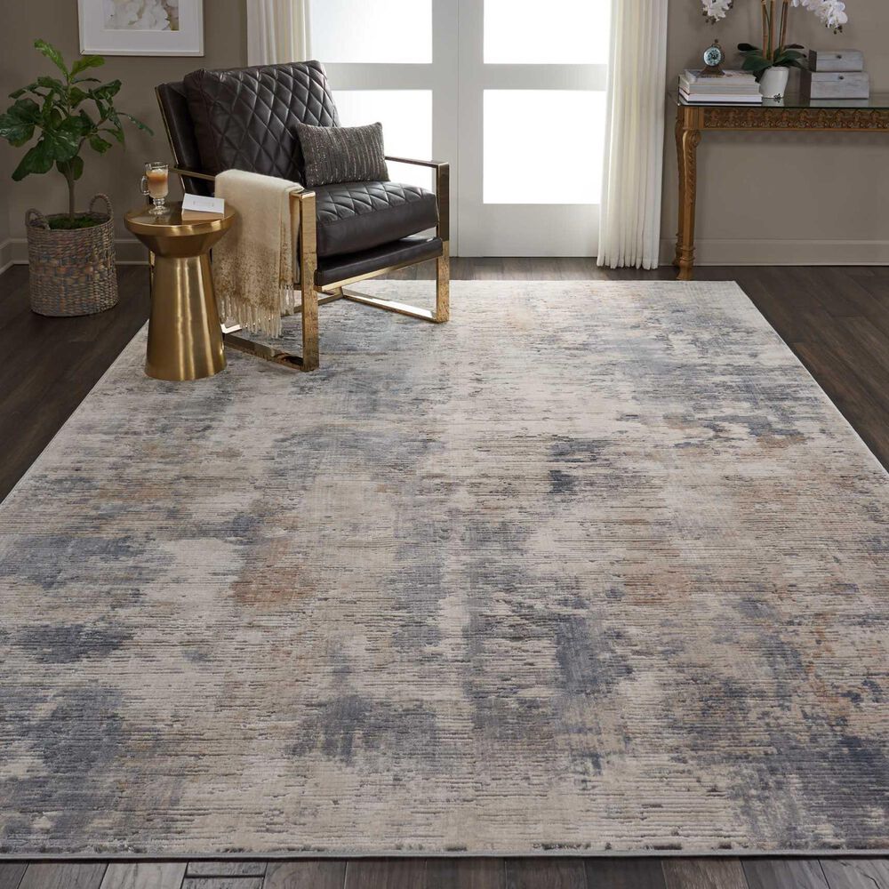 Nourison Rustic Textures RUS05 9&#39;3&quot; x 12&#39;9&quot; Beige and Grey Area Rug, , large