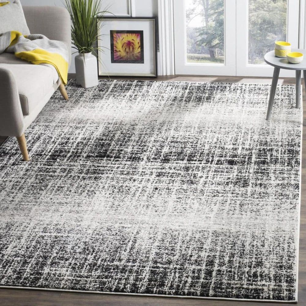Safavieh Adirondack ADR116B 6" x 9" Ivory and Black Area Rug, , large