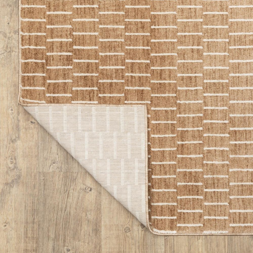 Oriental Weavers Oliver Rust and Beige 9'10" x 12'10" Area Rug, , large