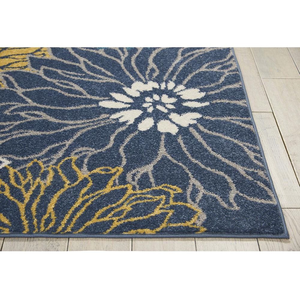 Nourison Passion PSN17 2&#39;2&quot; x 7&#39;6&quot; Blue Runner, , large