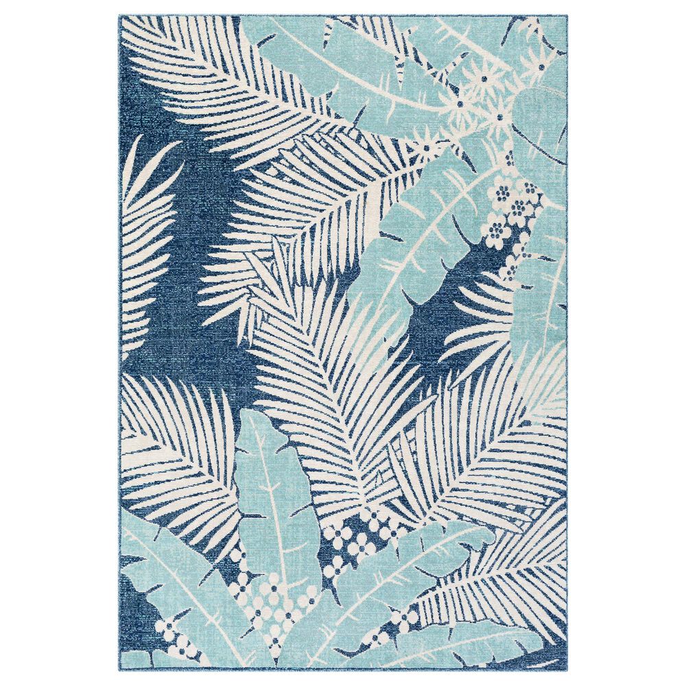 Surya Bodrum BDM-2324 5"3" x 7"3" Blue, Aqua, Taupe and Beige Area Rug, , large