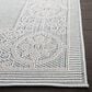 Safavieh Bermuda 6"7" Square Light Blue and Ivory Indoor/Outdoor Area Performance Rug, , large