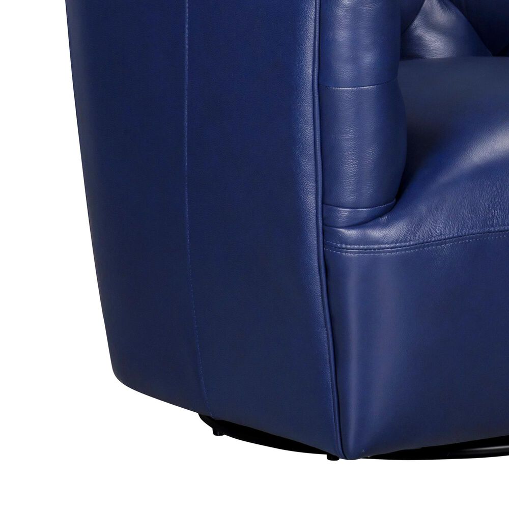 Italiano Furniture Cambria Mira Swivel Chair in Blue, , large